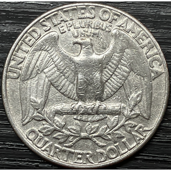 1992-P Washington Quarter Wounded Eagle Strike on Reverse Creamy Tone - Picture 2 of 16